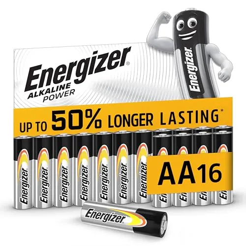Energizer Alkaline Power - Pilas AA (Paquete de 16) - 1,5V Baterías