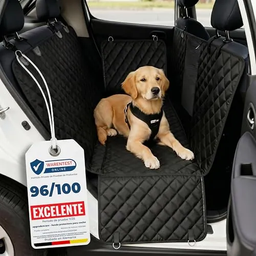 Upgrade4cars Manta Perro Coche Asiento Trasero Impermeable & Acolchada