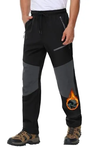Pantalon Invierno Termico Hombre para Ski Nieve Caza Trekking Senderismo