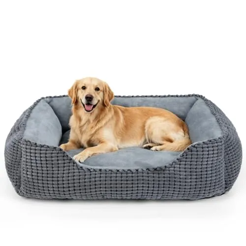 JOEJOY Cama Perro Grande, Cama para Perros Lavable, Antideslizante para Medianos y Grandes para Perros y Gatos, 89x63x23cm