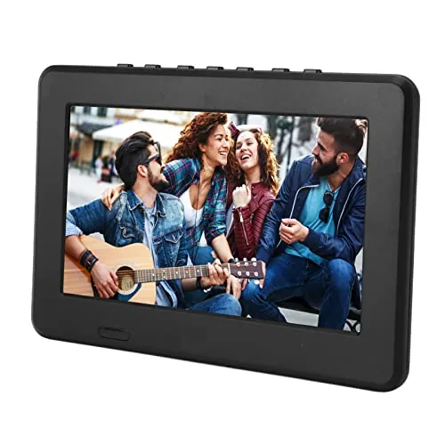 TV Digital Portátil de 7 con Pantalla LED Ancha para Automóvil, Batería de Litio 1500 MAh, Compatible con Señal Analógica, Digital y ATV para Caravana