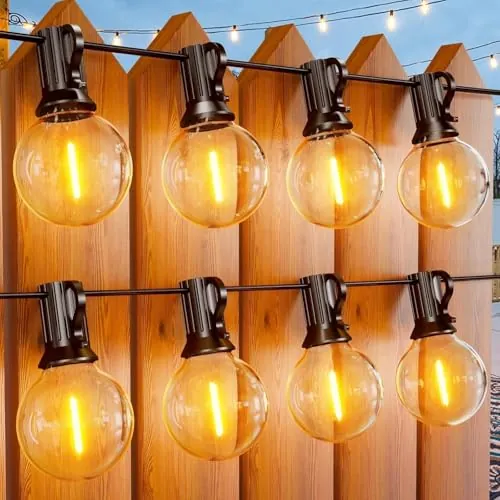 Miootly Guirnalda Luces Exterior 30M con 46+4 LED Bombilla Impermeable
