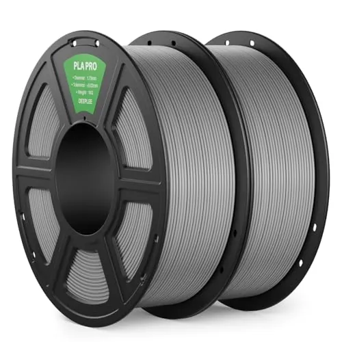 DEEPLEE PLA Pro Filamento 1.75 mm, Gris, Kit 2 x 1 kg