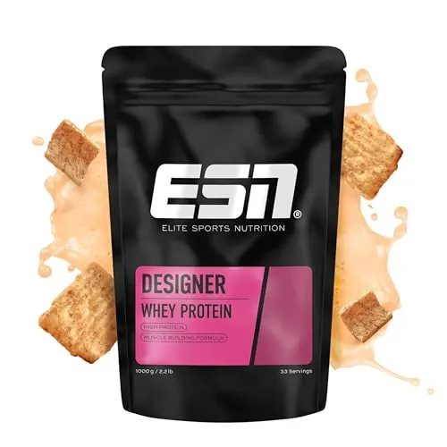 ESN Designer Whey Protein Powder, Cereal de canela, 1 kg