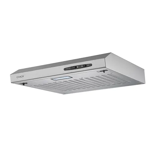 Candy CFT610/5S Campana 60 cm Ancho, 3 Niveles de Potencia, Capacidad extracción 208 m3/h, iluminación LED, 87.5 W, 55/71 decibels, Silver