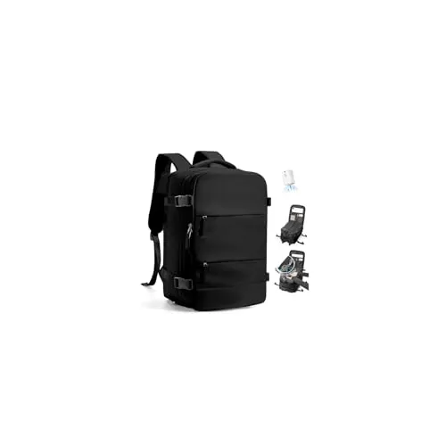SZLX Mochila De Vacío Equipaje De Mano Mujeres, Mochila Airbag Con Sistema De Vacío Para Viajes, Ryanair Mochila De Viaje Tamaño Cabina Con Bomba Impermeable Maleta De Vacío Para Hombres