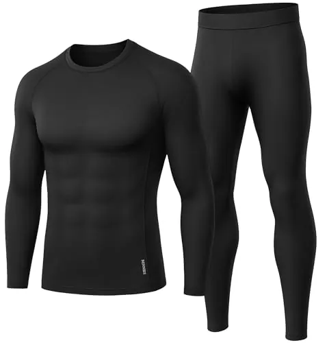 Ropa Interior Térmica Hombre Invierno Tejido Cálido y Transpirable L