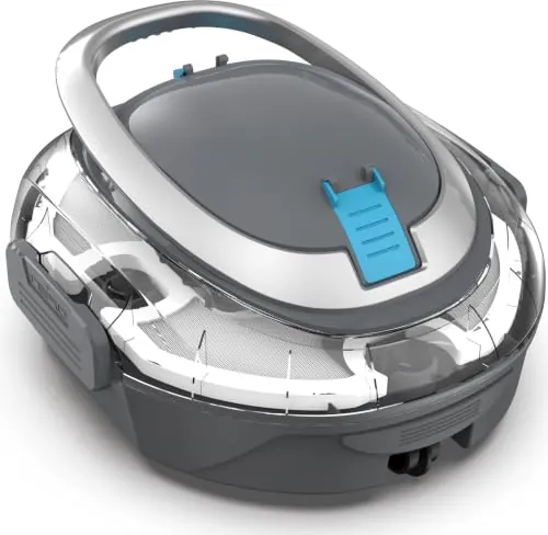 BRINBO S2 Robot Piscina,Doble Filtración,Robot Limpiafondos Piscina Sin Cable,Doble Motor,90 Minutos de Limpieza,Carga en 2.5h,Autoaparcable,Piscinas 80m²,Grigio Antracite