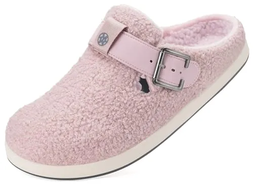 Zapatillas de Estar Invierno Cálido Mujer Hombre Zuecos Pantuflas | Comodidad,Antideslizantes,peluche Clogs,zapatos para interior y exterior