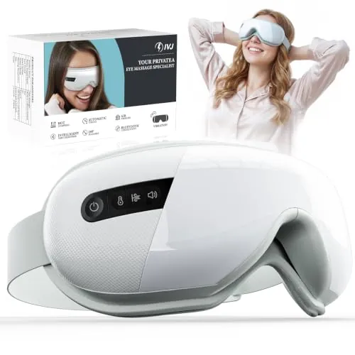 IVJ Masajeador de Ojos con Calor y Música Bluetooth,