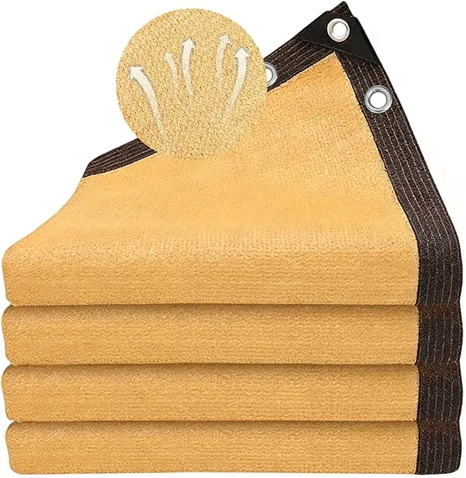 Malla de Sombra con Ojales, Red de Sombra 80-95% UV-Malla Sombreo Exterior HDPE Transpirable para Jardín Invernadero Pérgola Patio Balcón y Gallinero, Toldo de Sombra Resistente Viento