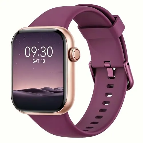 Reloj Inteligente Mujer Hombre, 1.85" Smartwatch con Llamadas Bluetooth, 140+ Modos Deportivos Smart Watch con SpO2/Pulsómetro/Monitor de Sueño/Podómetro, Impermeable IP68 Smart Watch Para Android iOS