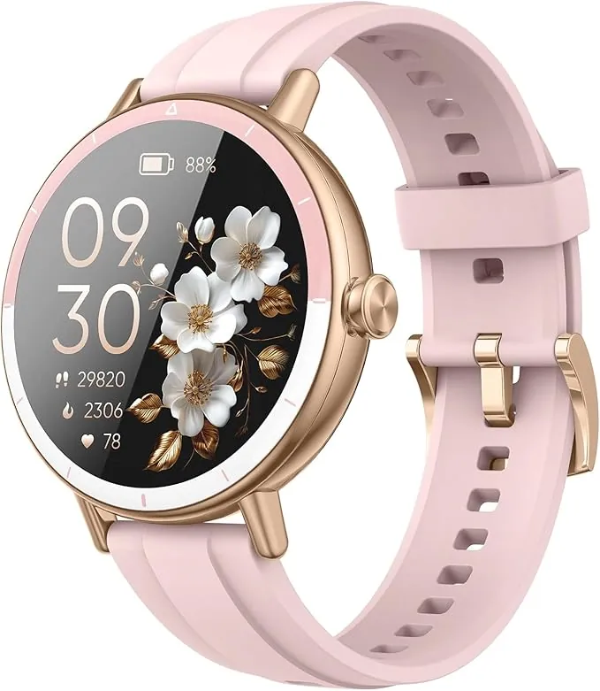 Reloj Inteligente Mujer, 1.27" HD Smartwatch Mujer con Llamadas Bluetooth, 2026 Smart Watch con Pulsómetro/Monitor de Sueño/Podómetro, IP68 Pulsera Actividad con 110+ Modos Deportivos para Android iOS