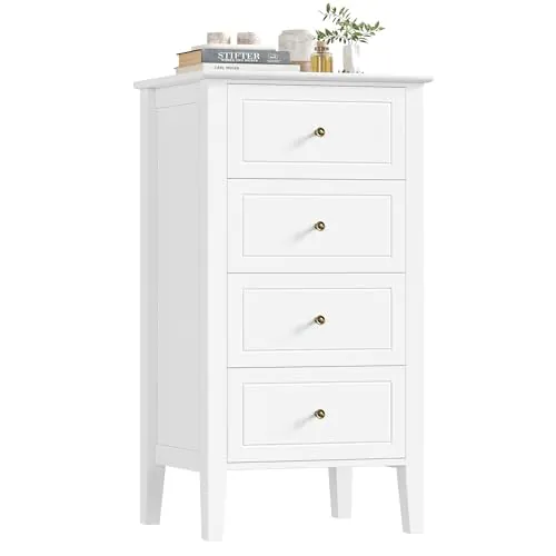 FOREHILL Sinfonier Dormitorio Alto Comodas y Cajoneras Dormitorio 4 Cajones