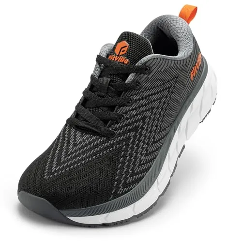 FitVille Zapatillas Running Hombre Extra Anchas Transpirables Negro 49 EU