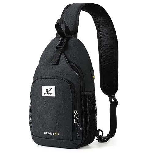 SKYSPER Bolsos Cruzados Antirrobo con Protección RFID Bolsa de Pecho Bandoleras Pequeñas para Viajes Deportes Casual