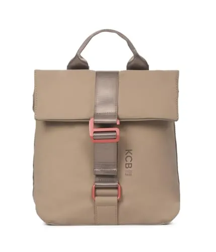 KCB Mochila Antirrobo Grande Chain | Seguro | 100% Vegano | Color Taupe