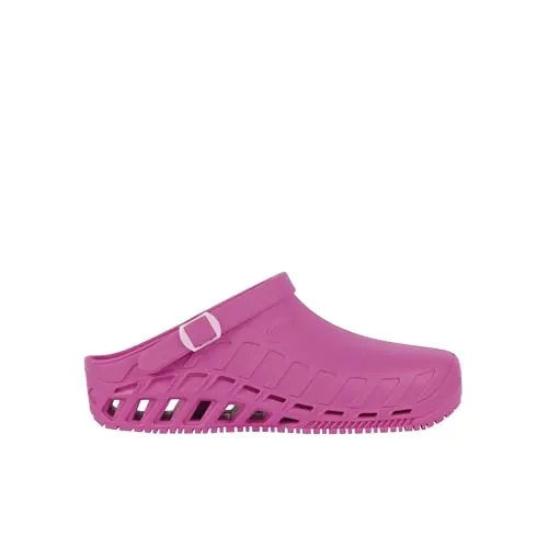 Scholl - Clog Evo, Zuecos Sanitarios Profesionales, Unisex - Adulto, Fucsia, 39/40 EU