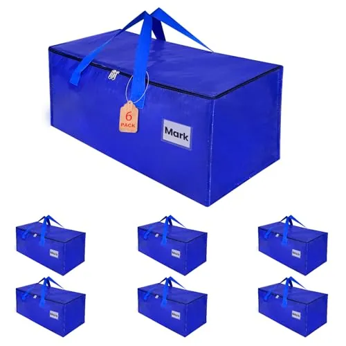 ZFWDSY Bolsas de mudanza 6 Piezas,Bolsas de Almacenamiento cajas mudanza