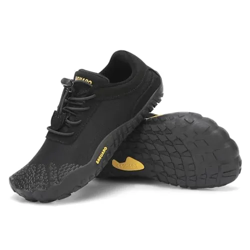 SAGUARO Barefoot Zapatillas Niña Minimalistas Zapatillas Niño Escarpines Barefoot Zapatos Minimalistas para Wide Tox Box Negro Intenso,Gr.30