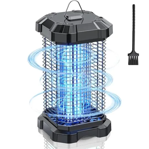 Jawlark Lampara Antimosquitos, Mata Mosquitos Electrico 4200V 18W UV lámpara, Trampa para Mosquitos de Interior y exterio, Captura eficazmente Moscas, polillas y Otros Insectos