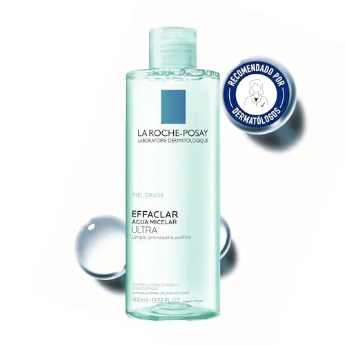 La Roche-Posay, Effaclar Agua Micelar Ultra, Piel mixta a grasa, 400 ml