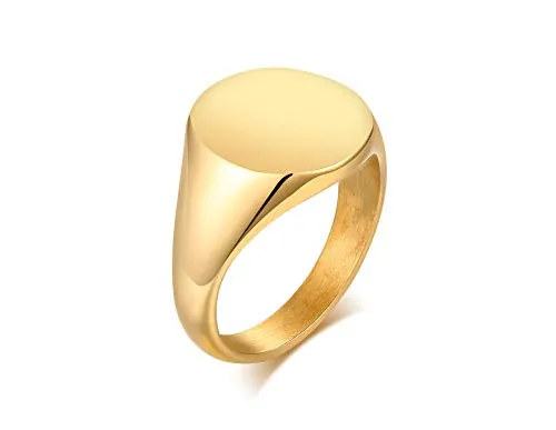 VNOX Escudo Familiar Personalizado/Logotipo/Emblema Nacional/Anillo de Sello Anillo de Sello Anillo de Acero Inoxidable para Hombres,Regalo para Cumpleaños/Día del Padre/Día de San Valentín/Navidad