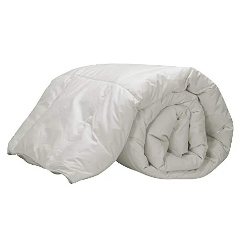 PIKOLIN Home - Edredón Plumas Cama 150 cm de Plumón de Oca 92%, 250 g/m² para Otoño e Invierno Relleno Nórdico de Plumas Natural y Transpirable, Tejido 100% Algodón Downproof, 220 x 240 cm