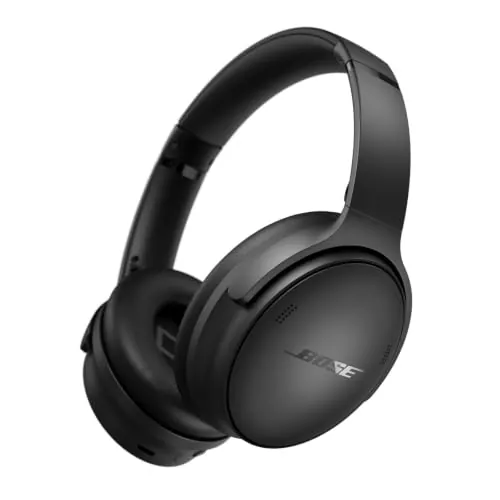 Bose QuietComfort Headphones, Auriculares inalámbricos con cancelación de ruido, Auriculares de diadema con Bluetooth, micrófono y cable con hasta 24 horas de autonomía, Negro