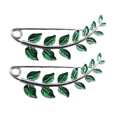 FOMIYES 2piezas Pin De Ramillete Elegante Para Mujer Accesorios De Vestir De Broche Decorativo Estampado Para Fiesta y Diario