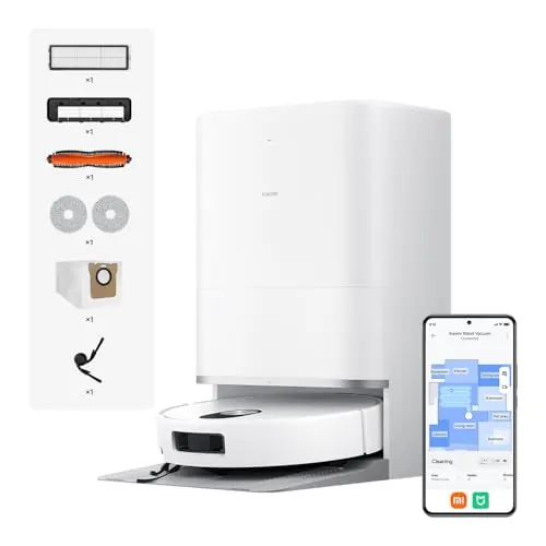 XIAOMI 5 Robot Aspirador con Fregado, 20000 Pa, Navegación DToF