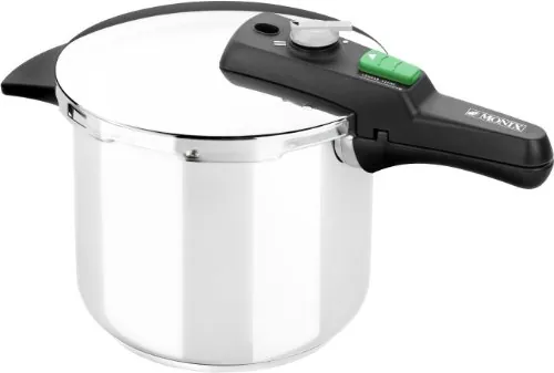 MONIX Quick Olla Express de 7 Litros, Fabricada en Acero Inoxidable, con Triple Sistema de Seguridad y 2 Niveles de Presión, Apta para Todo Tipo de Cocinas