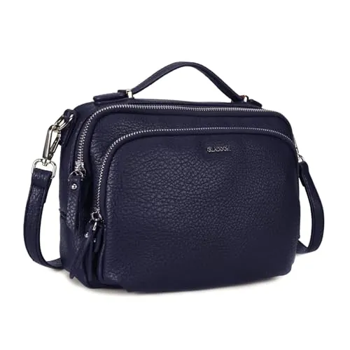 Gladdon bolso de hombro de las mujeres, bolso de hombro con cremallera, bolso crossbody, bolso de cuero pequeño