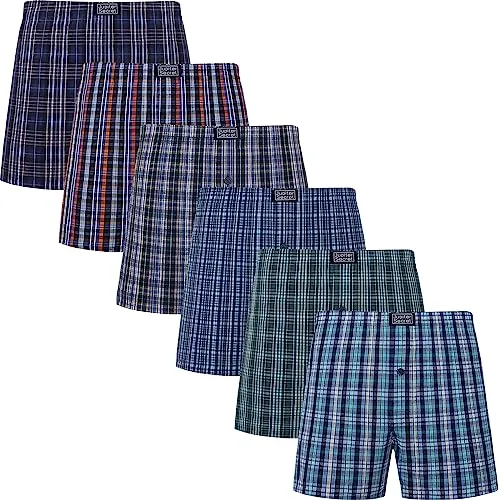 JupiterSecret Calzoncillos Boxer Hombre Algodón 100%, Pack de 6 Suaves Bóxer Americanos, XL