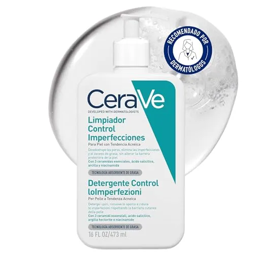 CeraVe, Limpiador Control Imperfecciones, 2% de ácido salicílico, 473 ml