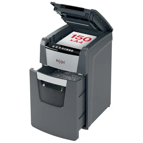 Rexel 2020150XEU – Destructora Optimum AutoFeed 150X P4 150 Hojas 44L