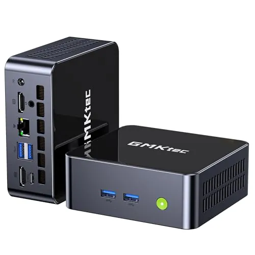 GMKtec Mini PC Intel Core i5-13500H (12C/16T, hasta 4,7 GHz) M3 Pro 16 GB DDR4 1TB SSD PCIe 3.0, Mini Ordenador con Triple Pantalla 4K, LAN 2.5G, WiFi 6, BT5.2, USB-C