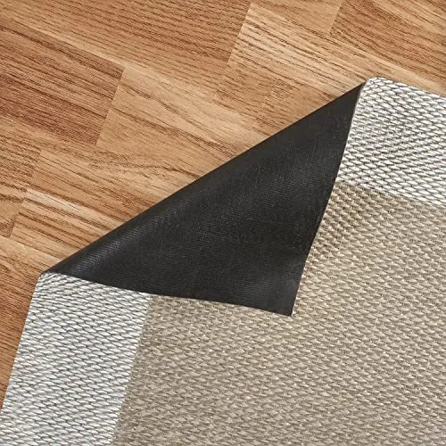 STORESBASIC Alfombra Vinilica Antideslizante, Lavable y Resistente a Manchas, Tejido Trenzado y Sin Pelo, Alfombra de Vinilo Interiores y Exteriores, Piedra Claro 80x150