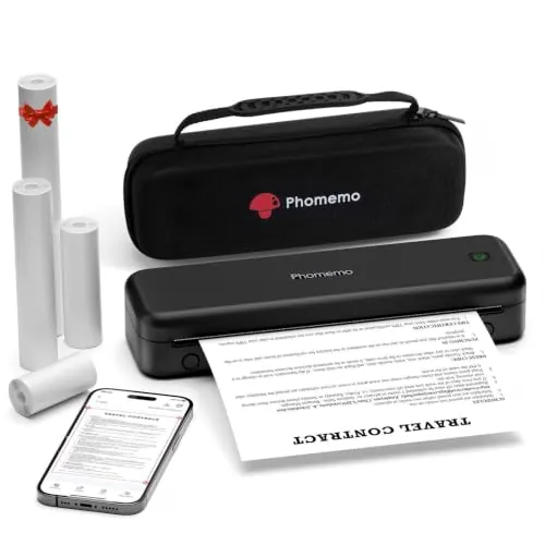 Phomemo Impresora Termica Portatil Pequeña A4 - M834 Conjunto Negro