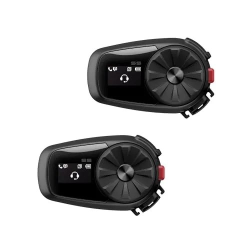 Sena 5S Sistema de comunicación Bluetooth para motos, Paquete doble, nero