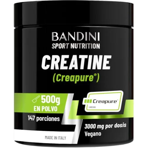 Bandini® CREAPURE® Creatina Monohidratada en Polvo - 500 g con dosificador
