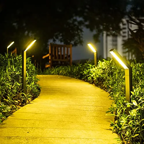 AGOTD Luces Solares LED Exterior Jardin, 4 Paquete 20LED Focos LED Solares, Impermeable IP55 Luz Solar Foco Lampara Solar Jardin Exteriores Suelo 3 colores