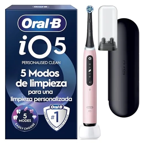 Oral-B iO 5N Cepillo de Dientes Eléctrico con 1 Cabezal, Rosa