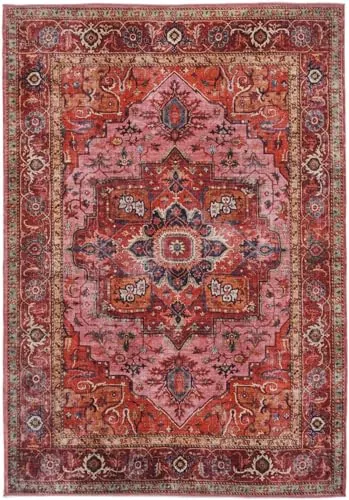 RugVista Georgia Oriental Alfombra, 160 x 230 cm, Rojo/Rosa