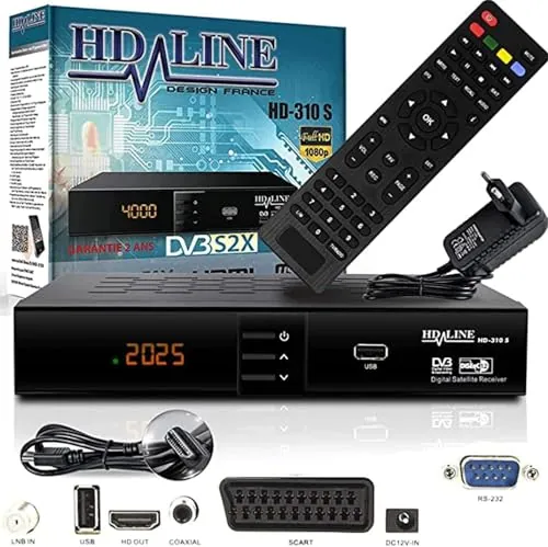 HD-Line Receptor HDMI Satélite Digital DVB S2 para Canales Alemanes