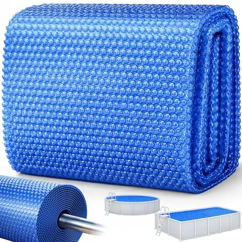 tillvex Cobertor Solar para Piscinas Rectangular 800x400 cm | Espesor de 120 µm |Se Puede Cortar a Medida | Calefacción para el Calentamiento del Agua