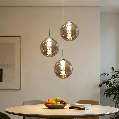 CBJKTX Lámpara colgante de mesa de comedor, altura regulable, lámpara