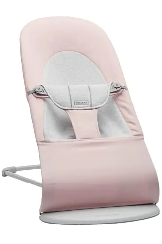 BabyBjörn Hamaca Balance Soft, Tejido/Jersey, Rosa claro/Gris