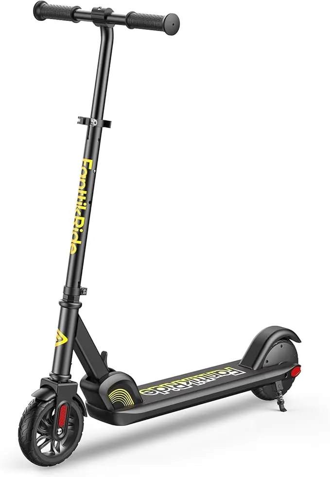 FanttikRide C9 Patinete Electrico Niño, 120 cm - 160 cm, 10/16 km/h, Alcance de 8 km, Pantalla LED, Altura Ajustable, Plegable, Ruedas de Goma, Ligero, Scooter para Niños hasta 60 kg