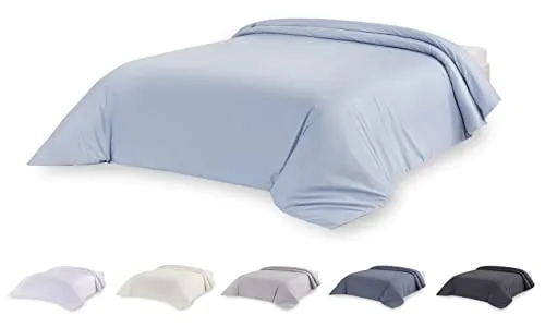 Todocama – Funda nórdica de Microfibra para edredón de Tacto Extra Suave. (Azul Claro - Cama 135/140/150-220x220cm).